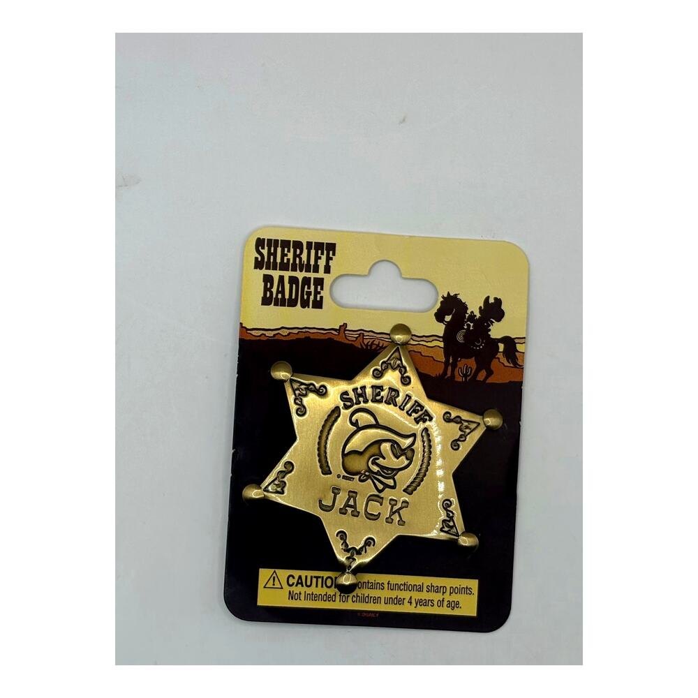 Disney Sheriff Jack Nasty Jack Badge Pin Winnie the Pooh Paw and Order Rare